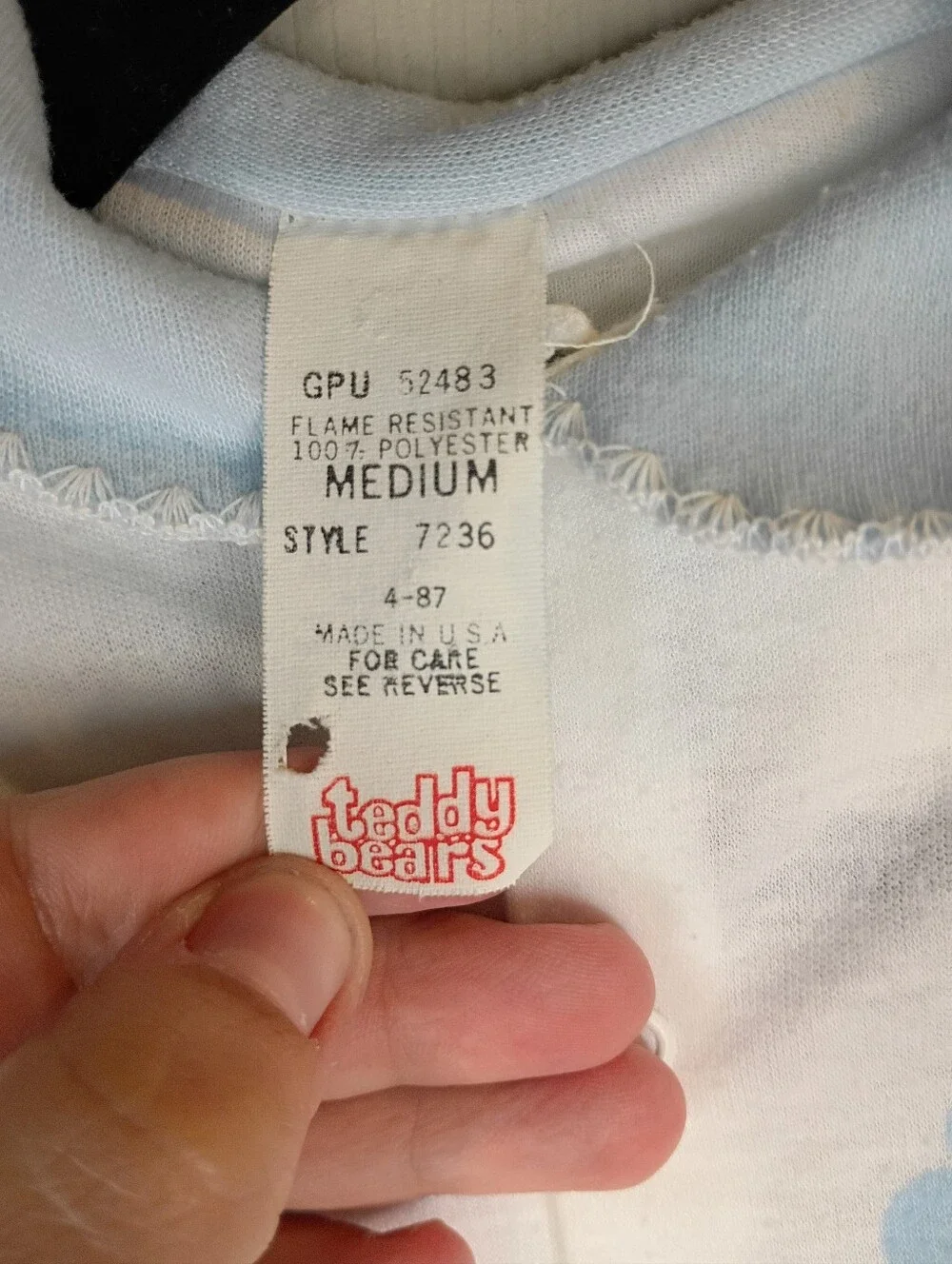 Vintage Humpty Dumpty Baby Footed One-Piece